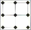 Black and White Mosaic Tiles - Gloss Finish