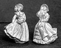 DH207 Pair of Royal Doulton Style Ladies in Winter