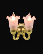 1/24th Scale Double Tulip Wall Light