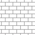 Embossed White Metro Tiling with Dark Grout.